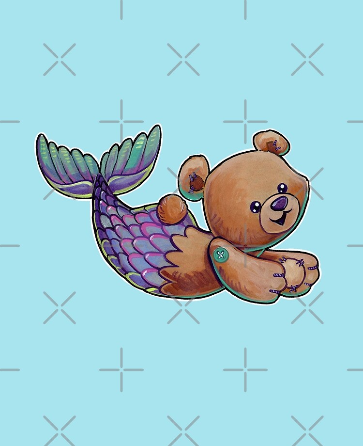 mermaid teddy bear