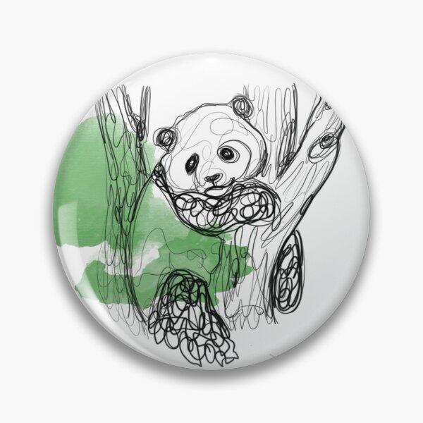 Waterline Panda Art Pin