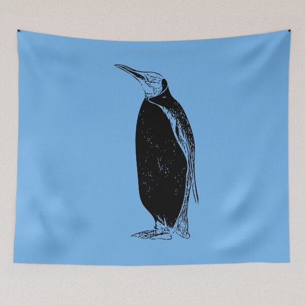 Aperçu de l'œuvre King Penguin Black Print créée et vendue par designsasstultd.