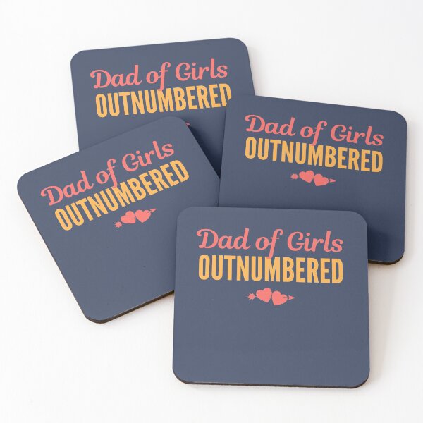 Item preview, Dad of Girls Outnumbered vintage Cute fathers girls designed and sold by hasnimed.