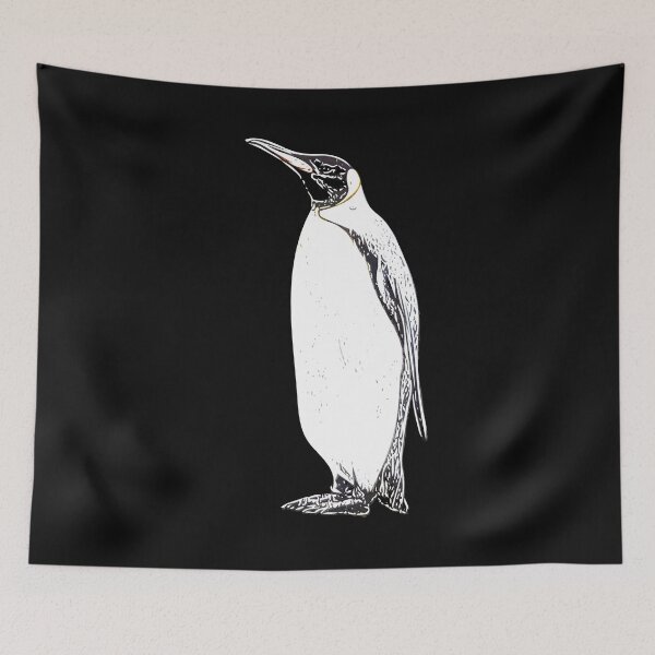 Aperçu de l'œuvre King Penguin Alternate White Print créée et vendue par designsasstultd.