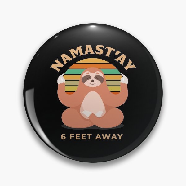 Item preview, Namast'ay 6 feet away designed and sold by jozefds.