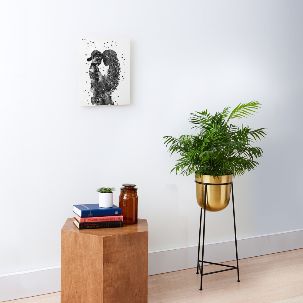 Mother and son, mother with son, love art Mounted Print