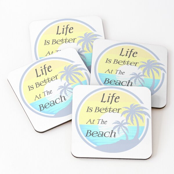 Item preview, Life Is Better At The Beach t-shirts, live is better t-shirts, love beach t-shirts,beach saying t-shirts  designed and sold by BILIBER.