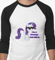 I'm a Brony Deal with it. (Rarity) - My little Pony Friendship is Magic Men's Baseball ¾ T-Shirt
