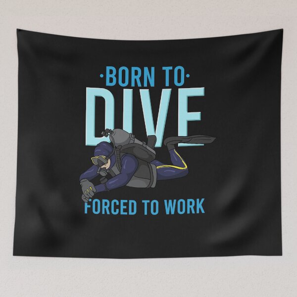 Item preview, SCUBA DIVING: Born To Dive designed and sold by woormle.