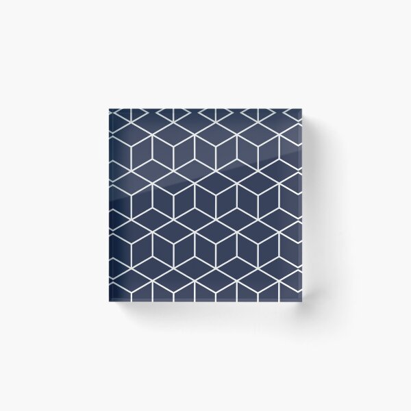 Item preview, Navy cubes designed and sold by thelustrous.