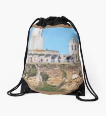 Old Buildings on Alcatraz Island Drawstring Bag
