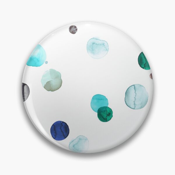 Item preview, Watercolor Polka Dots - Geometric Dot Print - Blue designed and sold by ninoladesign.