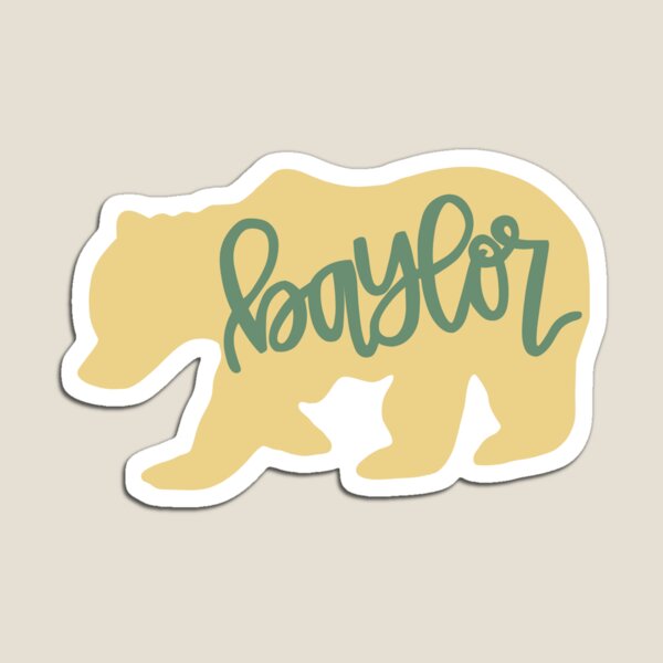 Baylor Bear (pastel yellow) Magnet