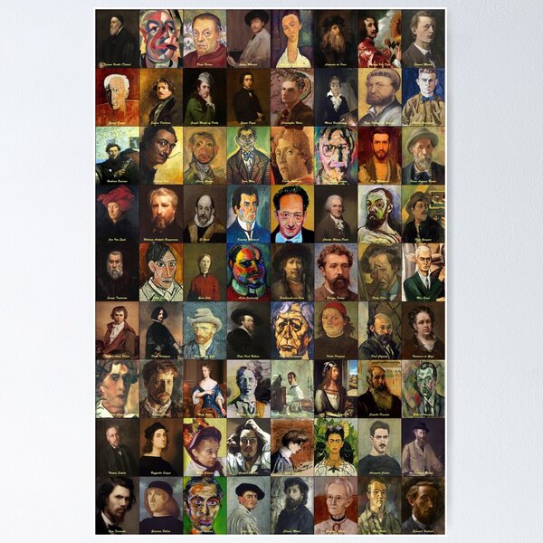 Item preview, Artist Self-Portraits designed and sold by Montage-Madness.
