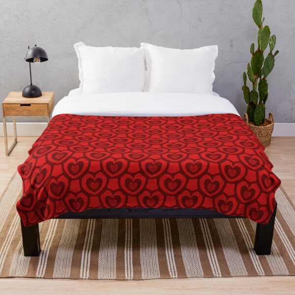 Aperçu de l'œuvre Motif de coeurs rouge foncé créée et vendue par RootSquare.