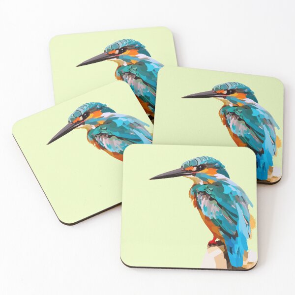 Item preview, Kingfisher Dramatic Bird Art Bright and Bold designed and sold by PawsitiveGifts.