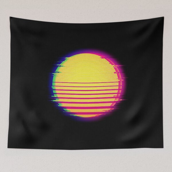 Item preview, Vaporwave Aesthetic Sun Retro Glitch Sunset designed and sold by CoitoCG.