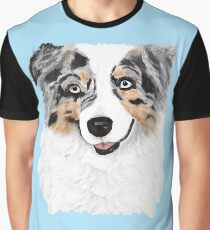 Toby ~ Australian Shepherd ~ Oil Painting Graphic T-Shirt