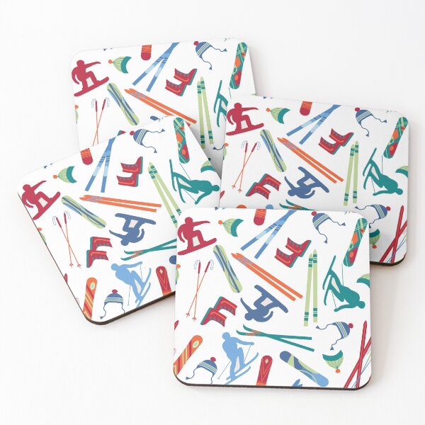 Item preview, Winter Sports - Skiing and Snowboarding on Black designed and sold by phyllisdobbs.