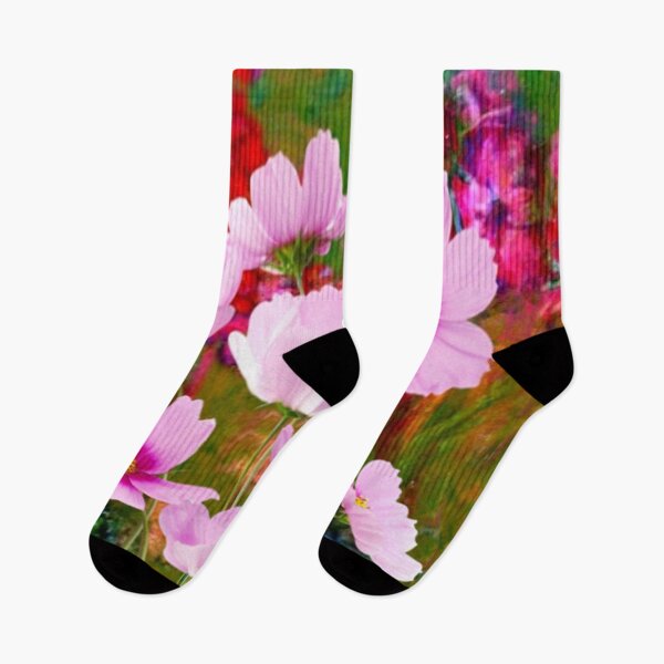 Item preview, PINK & FUCHSIA GARDEN COSMOS ABSTRACT ART designed and sold by sharlesart.