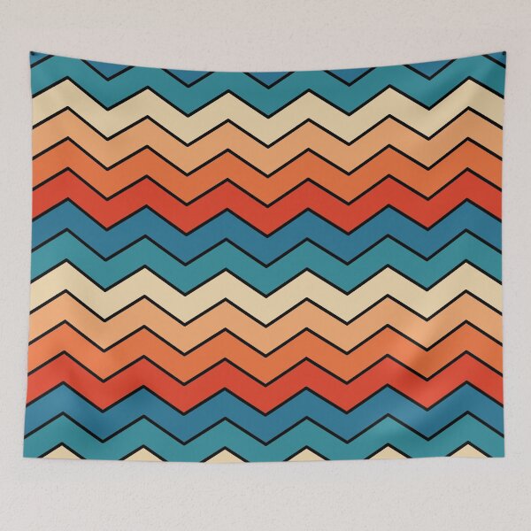 Item preview, zigzag retro designed and sold by ImagineKaye.