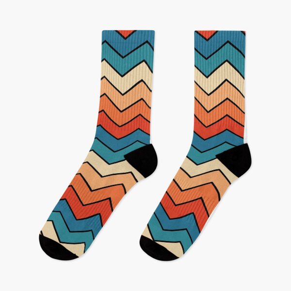 Item preview, retro zigzag designed and sold by ImagineKaye.