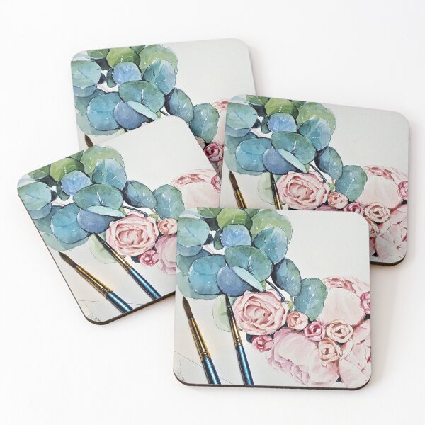 Item preview, Watercolor Flowers Painting / Succulent Blooming / Decor designed and sold by AnnaWander.