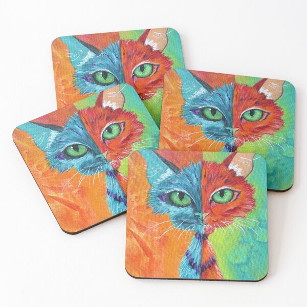 Item preview, Flipped Funky Feline Cat Art  designed and sold by padgett mason.