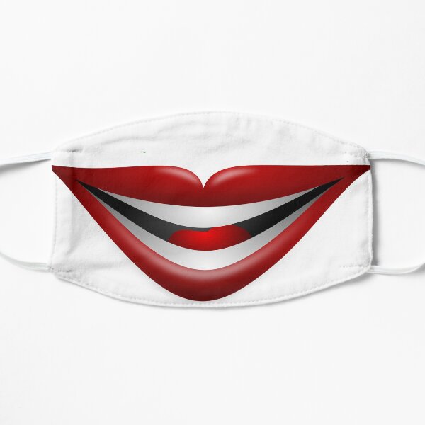 Smile... because you can't do anything else Flat Mask