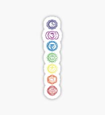 seven chakra symbols Sticker
