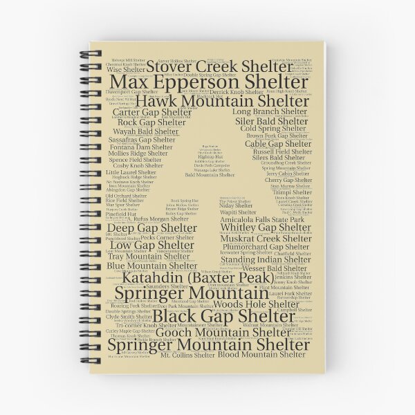 Item preview, Appalachian Trail Shelters and AT Logo (for light backgrounds) designed and sold by mymymagic.