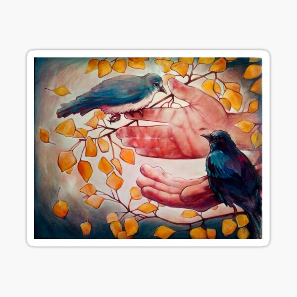 Hope is a Thing with Feathers Sticker