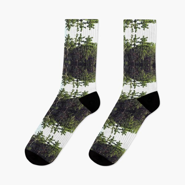 Item preview, Green Botanical Swamp Trees Mirror Reflection designed and sold by StudioBlack.