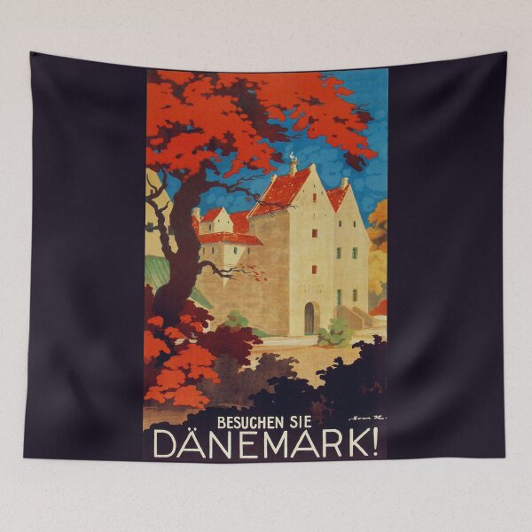 Item preview, Danemark, Vintage travel ad poster for Denmark designed and sold by Glimmersmith.