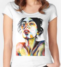 Just Enough Dark Women's Fitted Scoop T-Shirt