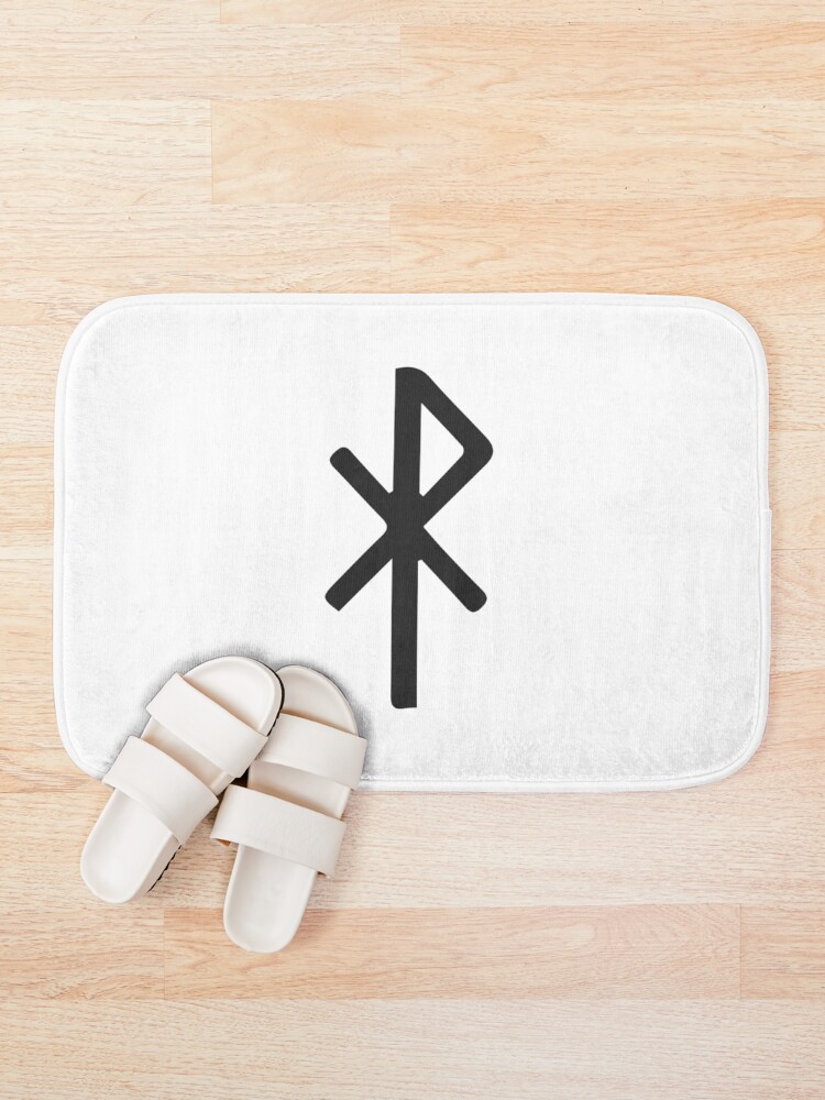 Thumbnail 1 of 6, Bath Mat, Love Bind Rune designed and sold by TheTimbe.