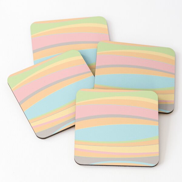 Item preview, Colorful Curved Stripes designed and sold by Amy VanMeter.