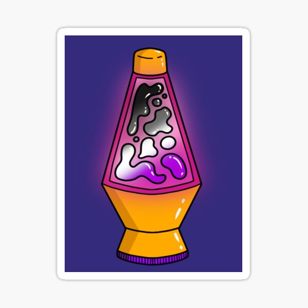 Asexual Lava Lamp Sticker