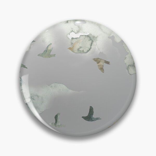 Item preview, Bird Pattern on Grey designed and sold by rowleyandelm.