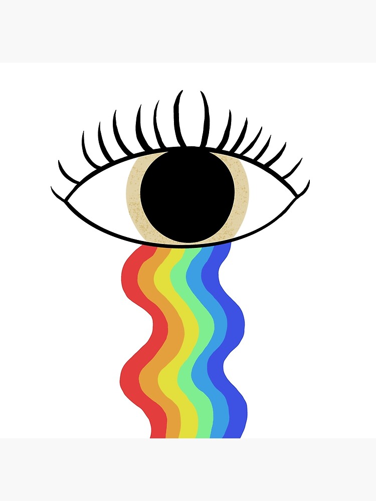 Rainbow Eye Poster By Floatingtho Redbubble