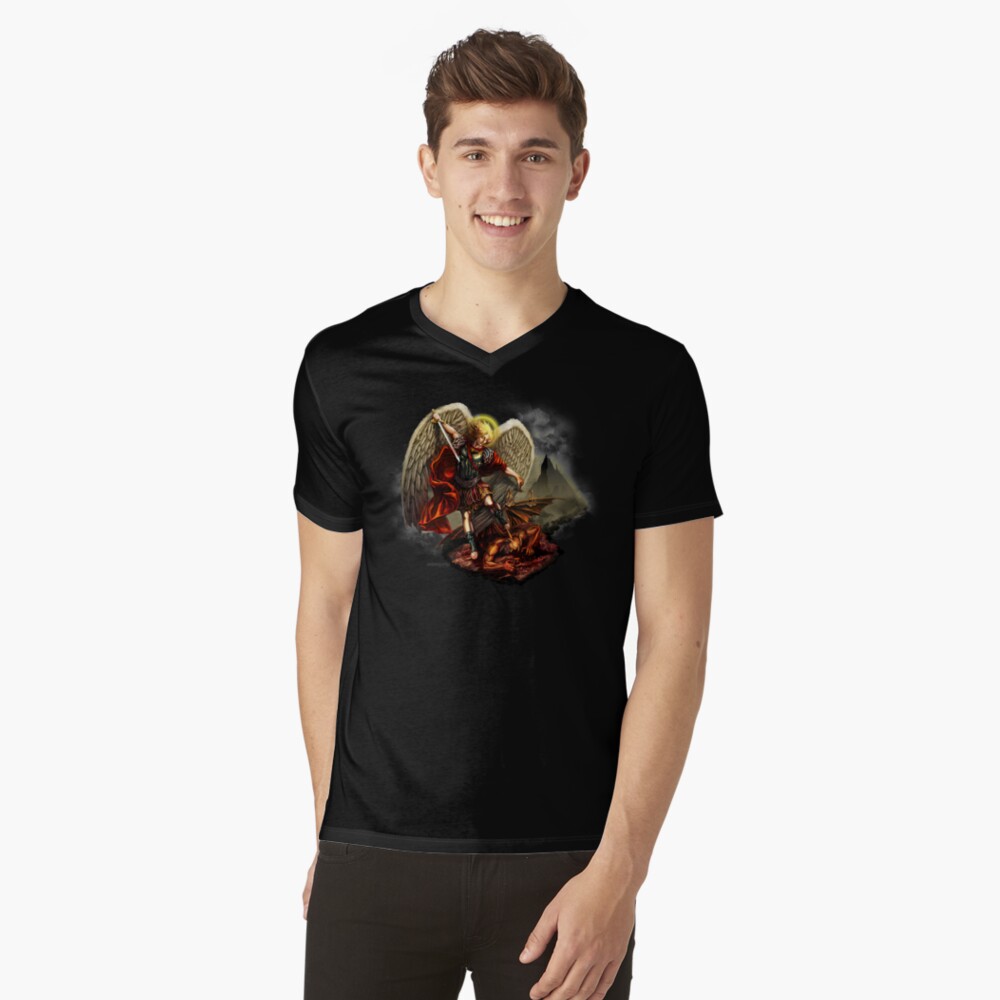 Item preview, V-Neck T-Shirt designed and sold by monoguru.