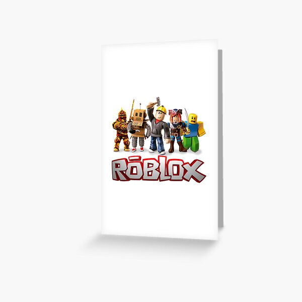 Cartes De Vœux Sur Le Theme Roblox Redbubble - cartes de vœux sur le theme robux redbubble