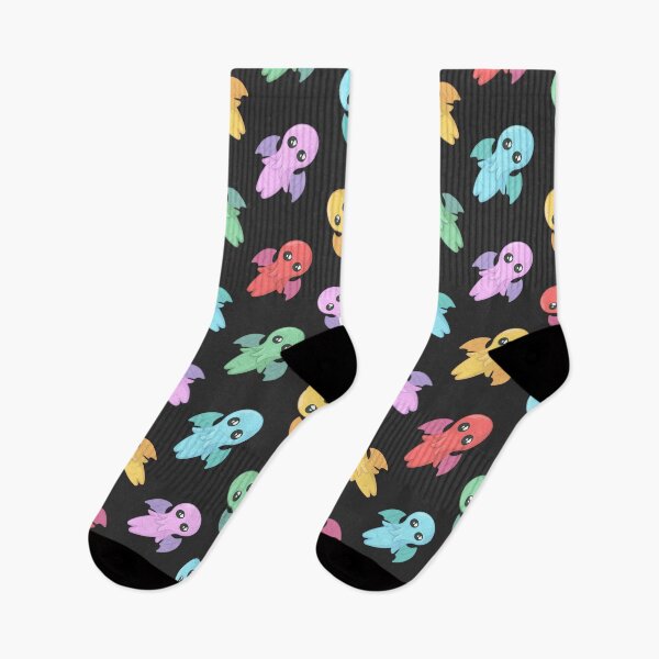 Item preview, Cute Colourful Chibi Cthulhu (black) designed and sold by animinimal.