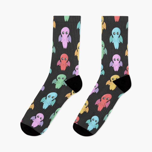 Item preview, Cute Colourful Chibi Cthulhu 2 (black) designed and sold by animinimal.