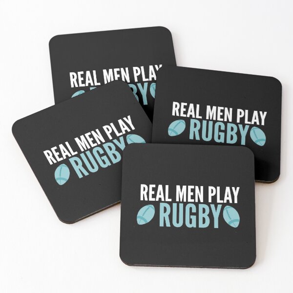 Item preview, Real men play rugby  designed and sold by Wideworld.