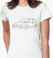MK1 Golf Line Women's Fitted T-Shirt