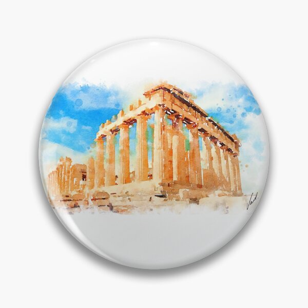 Item preview, Watercolor. The Parthenon, Greece by Vart designed and sold by vartstudio.