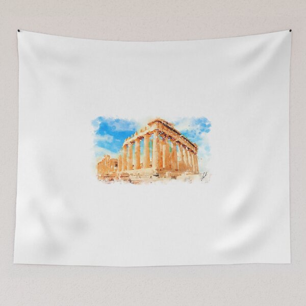 Item preview, Watercolor. The Parthenon, Greece by Vart designed and sold by vartstudio.