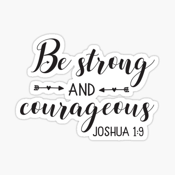 GAC Strong and Courageous Keychain | Joshua 1:9 | Gift Packaged