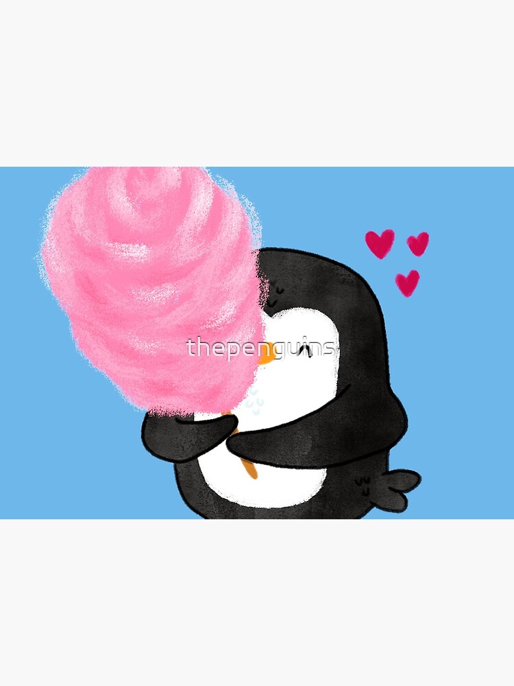 Penguin with Cotton Candy by thepenguins