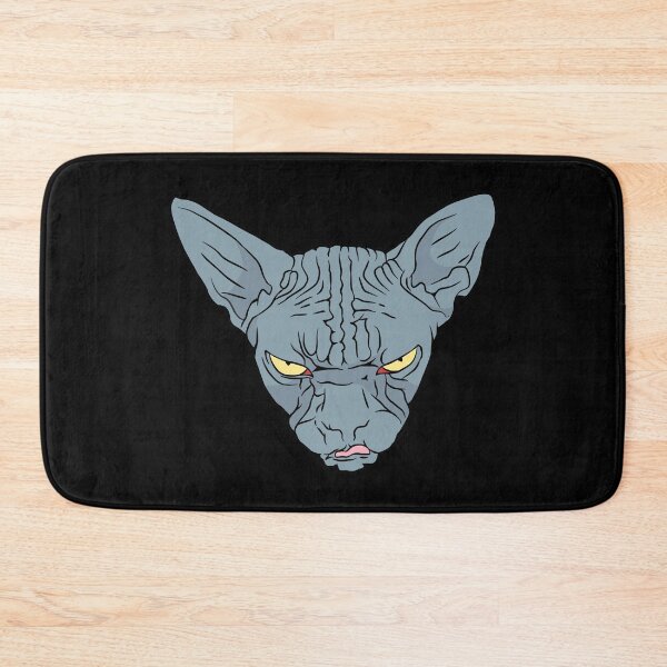 Item preview, Grumpy Angry Sphynx Cat Face designed and sold by therealsadpanda.