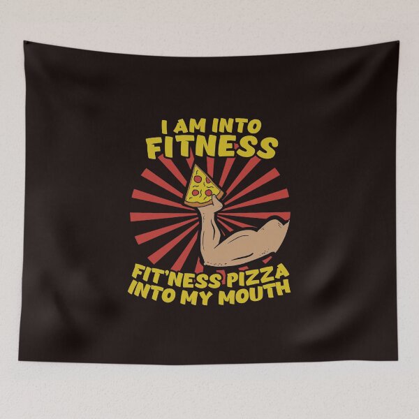 Item preview, I am Into Fitness This Pizza in my mouth T shirt designed and sold by Dan66.