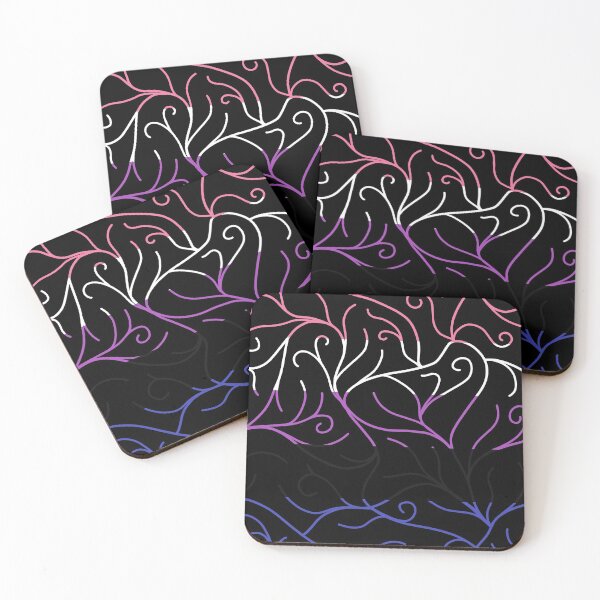Item preview, Black Velvet, Genderfluid Flag Vines designed and sold by StephOBrien.